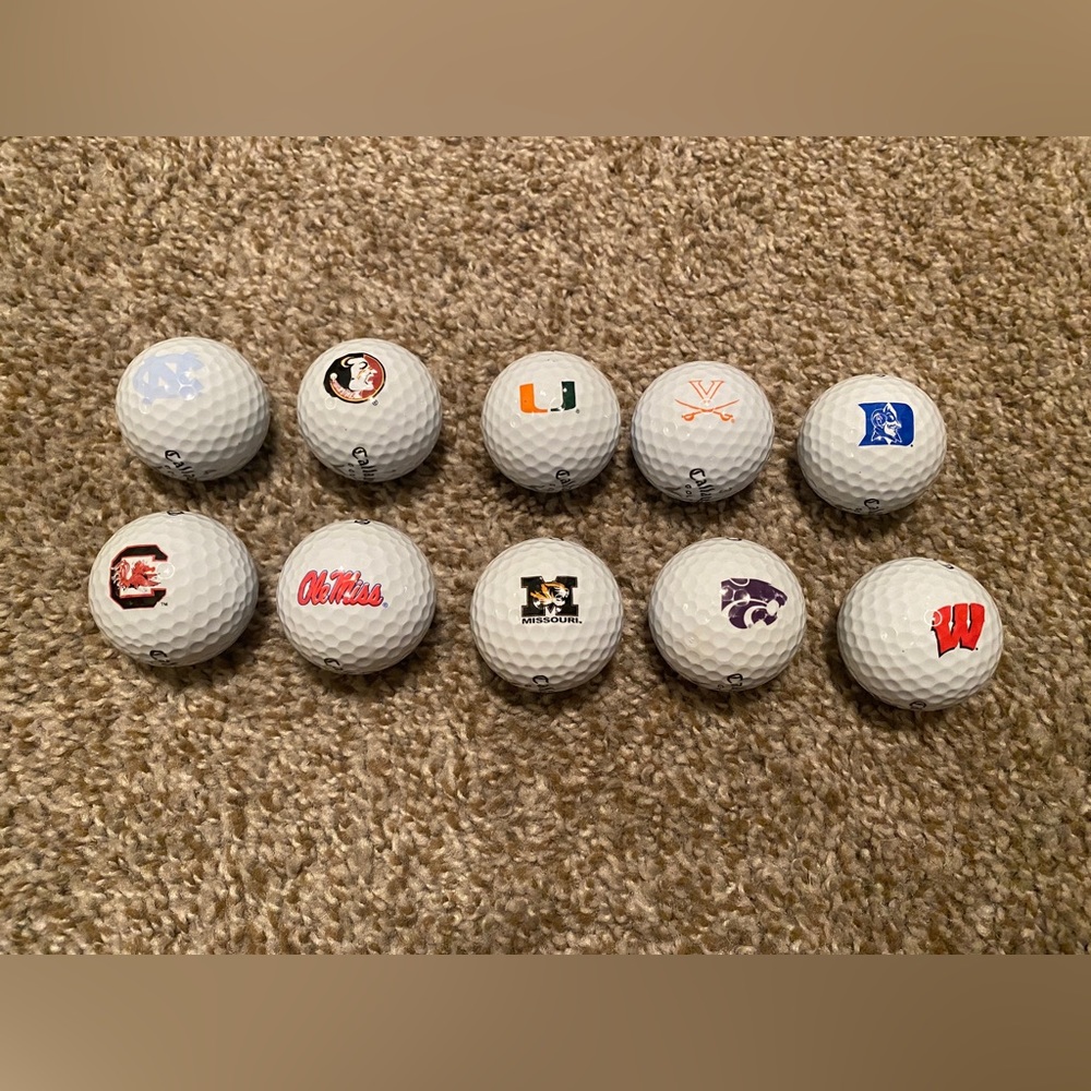Callaway Warbird Custom NCAA Golf Balls Lot of 12 (full dozen)